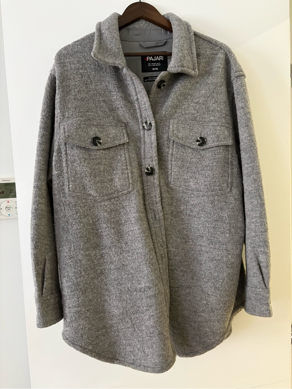 Pajar Women's Gray Wool Shacket